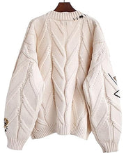 Ebossy Dream Sport Women’s Cable Knit V-Neck Cardigan