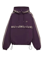 Adidas ASOS inspired purple hooded streetwear jacket