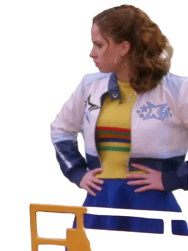 Electric Bloom Jade Castillo Colorblock Blue Jacket