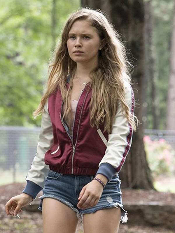 Amma Crellin Sharp Objects Eliza Scanlen Satin Jacket