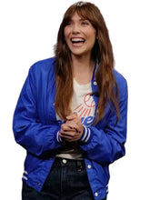 Elizabeth Olsen Jimmy Kimmel Live Varsity Jacket