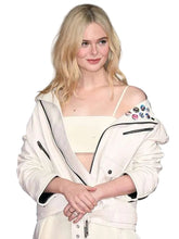 Elle Fanning Predator Badlands Leather Jacket