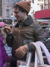 Elsbeth S02 Hayward Leach Bomber Leather Jacket