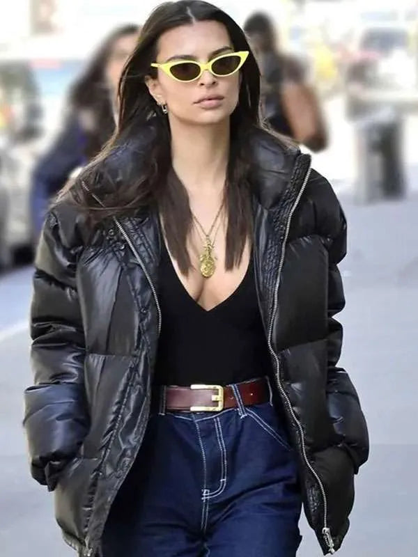 Emily Ratajkowski Black Jacket