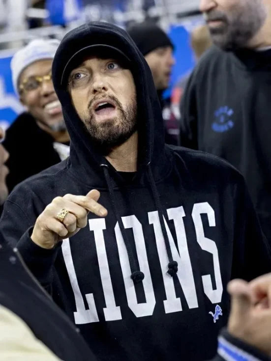 Eminem Detroit Lions Black Hoodie
