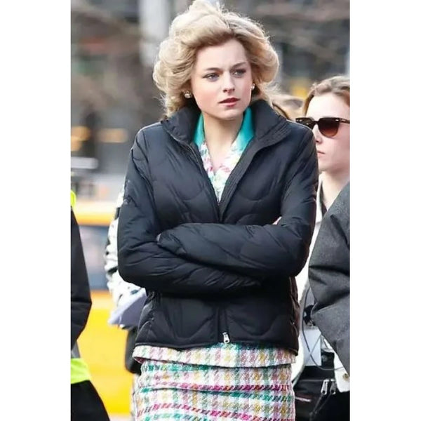 The Crown S04 Princess Diana Black Jacket