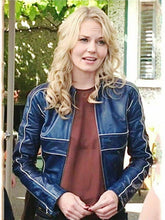 Emma Swan Once Upon A Time Blue Leather Jacket