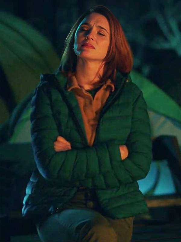 Gwen Sanders English Teacher Green Puffer Jacket