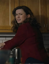 Eve Myles The Crow Girl Maroon Shirt
