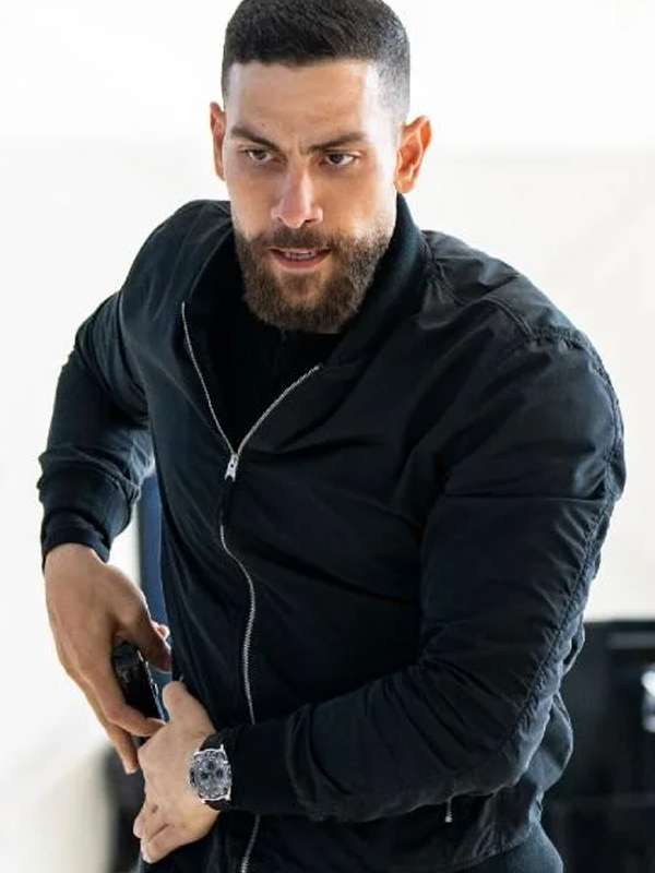 Omar Adom Zidan FBI S05 Black Bomber Jacket
