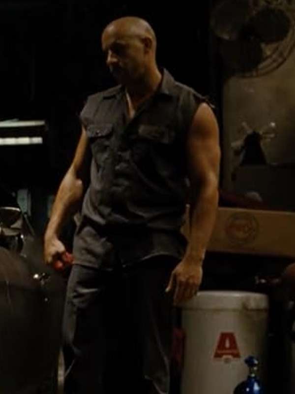 Vin Diesel Fast and Furious Grey Vest