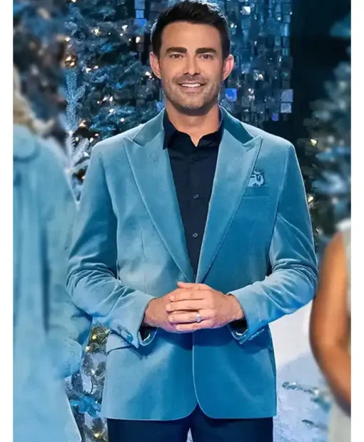 Finding Mr. Christmas Jonathan Bennett Blue Blazer