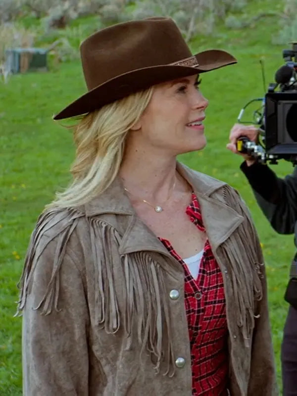 Finding Mr. Christmas 2025 Alison Sweeney Fringe Jacket