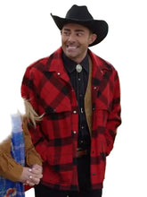 Finding Mr. Christmas Jonathan Bennett Wool Plaid Jacket