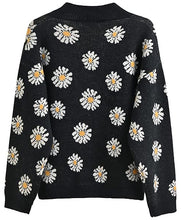 Daisy V-Neck Buttoned Down Women’s Knit Sweater