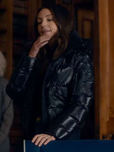 Michelle Keegan Fool Me Once Black Puffer Jacket