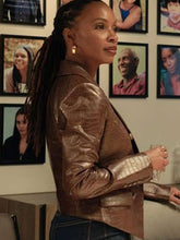 Gabi Mosely Found Leather Blazer Jacket