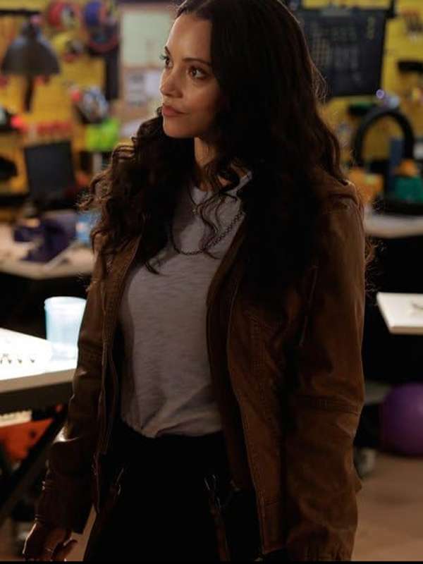 Lacey Quinn Found Brown Leather Jacket