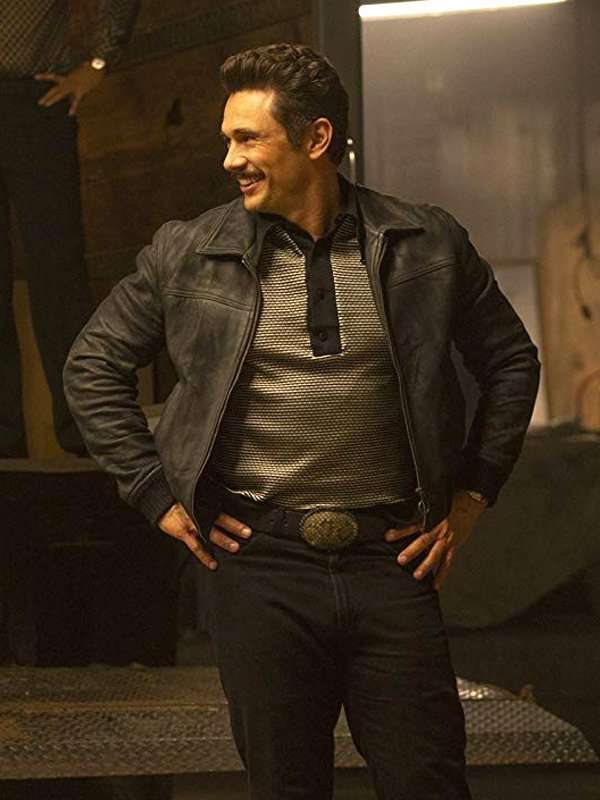 The Deuce James Franco Black Leather Jacket