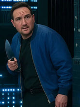 Brick 2025 Frederick Lau Blue Bomber Jacket