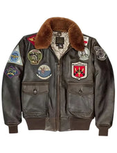 G-1 Aviator Men Leather Flight Jacket