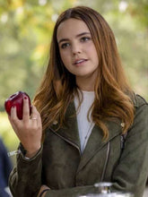 Grace Russell Good Witch S04 Green Leather Jacket