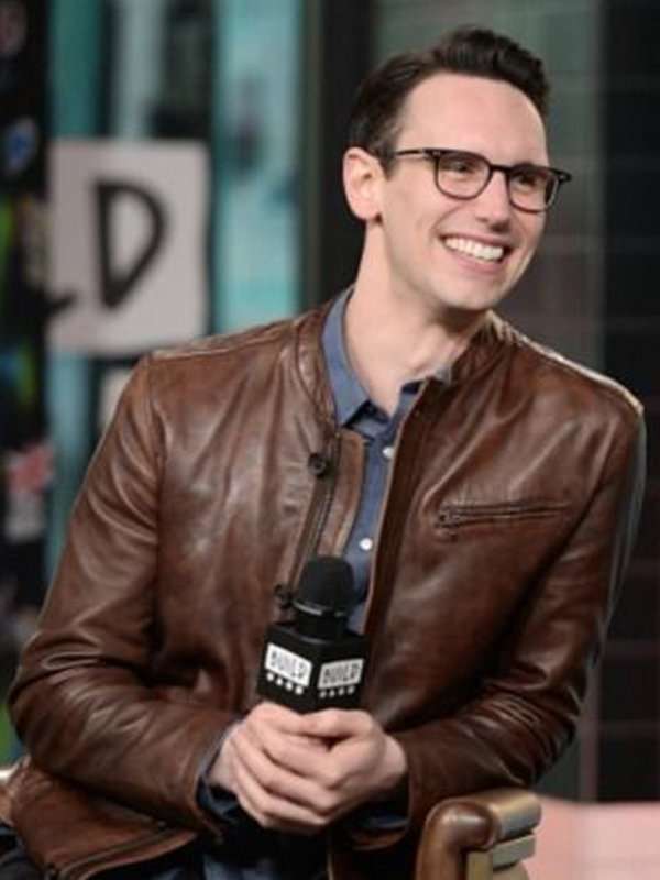Gotham Cory Michael Smith Brown Leather Jacket