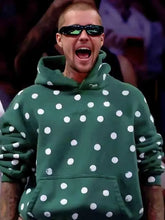 Green celebrity inspired full sleeve hoodie