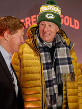 Craig T. Nelson Green and Gold 2025 Yellow Puffer Jacket