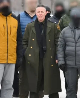 Gregory Bovino Green Trench Coat