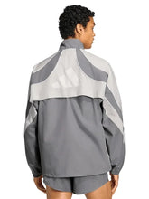 Grey Adidas Adizero inspired running jacket with Chicago graphic