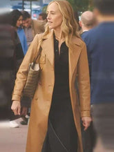 Teddy Altman Grey’s Anatomy S21 Brown Leather Coat