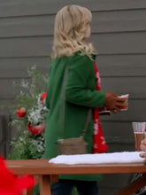 Andrea Brooks Snowy with a Chance of Christmas Green Coat