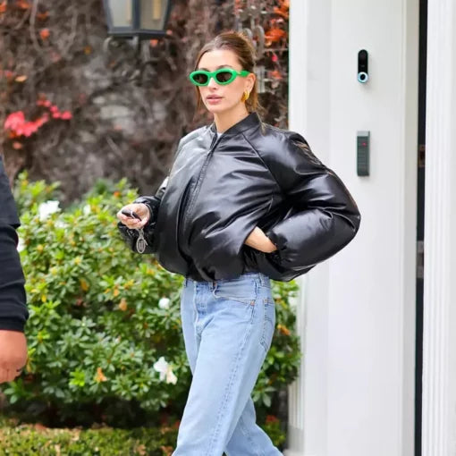 Hailey Bieber Puffer Jacket