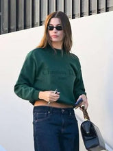 Hailey Bieber Green Sweatshirt