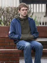 Mitchell Robertson Half Man Blue Bomber Jacket