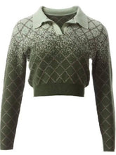 Hannah Wells Off Campus S01 Olive Green Cropped Polo Top