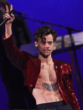 Harry Styles Brit Awards 2023 Red Jacket