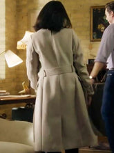 Janel Parrish Haunted Wedding 2024 Trench Coat