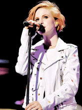 Music Festival Hayley Williams White Jacket