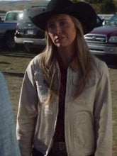 Amy Fleming Heartland S16 Beige Cotton Jacket