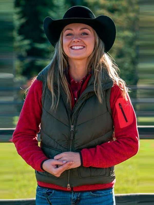 Heartland Amy Fleming Green Vest