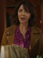 Samantha Louise Fleming Heartland S17 Brown Leather Jacket