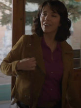 Samantha Louise Fleming Heartland S17 Brown Leather Jacket