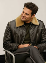 Tom Bateman Hedda BAFTA Shearling Jacket