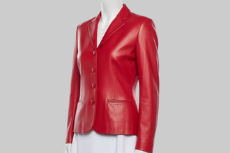 His and Hers Tessa Thompson Red Blazer