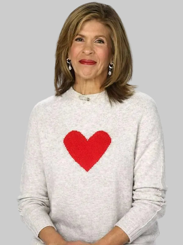 Hoda Kotb Heart Sweater