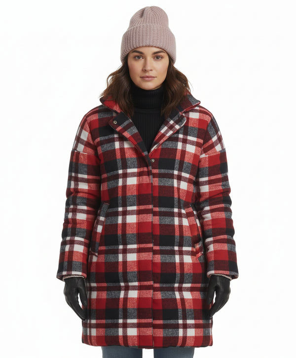 Home for Christmas Johanne Plaid Coat