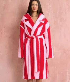 Hommey Cherry Striped Bathrobe