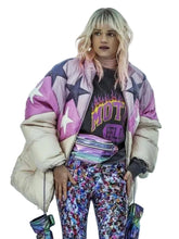 Anthracite Noémie Schmidt star-pattern puffer jacket